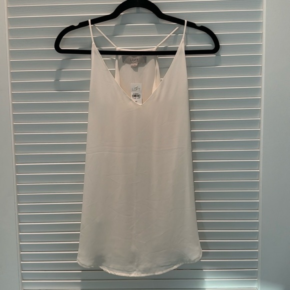 Ann Taylor LOFT Ivory / Cream Tank Top Blouse - NWT - Picture 1 of 5